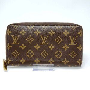 Auth Louis Vuitton Monogram Zippy Organizer Wallet